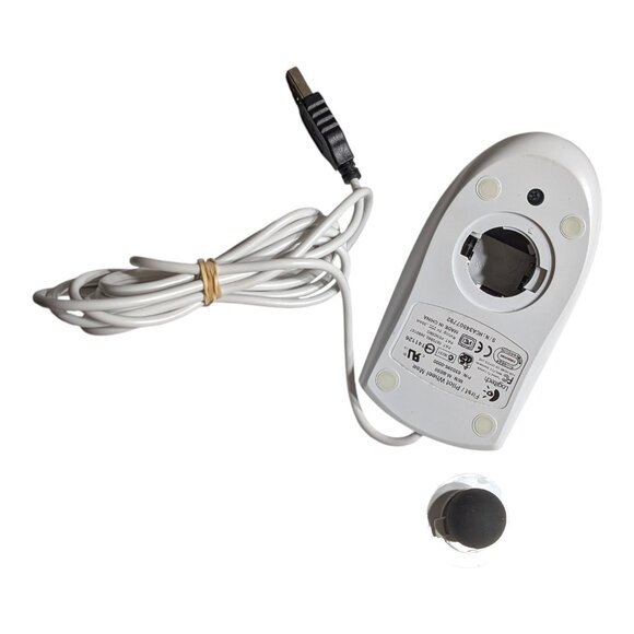 VTG Logitech First Pilot Wheel Mouse USB Wired Mechanical Ball M-BE58 Working - Picture 6 of 8